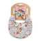 Linen Cotton Solid Color Printing Children Double-Sided Bib Bib Baby Saliva Pocket