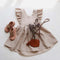 Strap Skirt Girls Dress Cotton And Linen Skirt