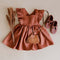 Strap Skirt Girls Dress Cotton And Linen Skirt