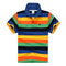 CUHK Children's T-shirt Cotton Striped Lapel Polo Shirt