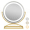 16 Inch Round Makeup Vanity Mirror with 3 Color Dimmable LED Lighting