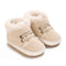 Solid-color Plush Warm Soft And Non-slip Rubber Shoes