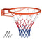 18" Basketball Rim Heavy Duty Wall Mounted Basketball Rim Goal Replacement