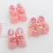 3 pairs of lace bow hole socks