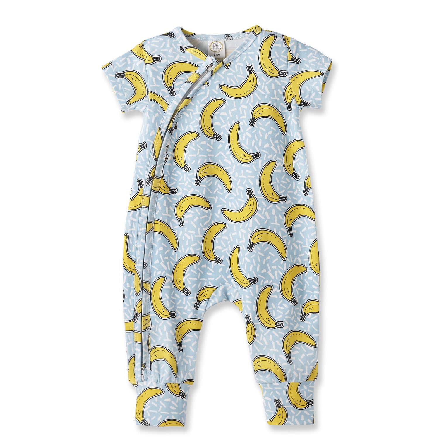 Banana Split Convertible Bamboo Zipper Romper for Baby