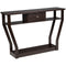 Curved Frame Modern Console Table with Storage Drawer for Entryway