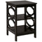 3-tier Nightstand Sofa Side End Accent Table-Black