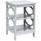 3-tier Nightstand Sofa Side End Accent Table-Black