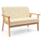 Modern Fabric Loveseat Sofa Couch Upholstered 2-Seat Armchair