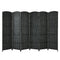 6.5Ft 6-Panel Weave Folding Fiber Room Divider Screen