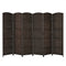 6.5Ft 6-Panel Weave Folding Fiber Room Divider Screen