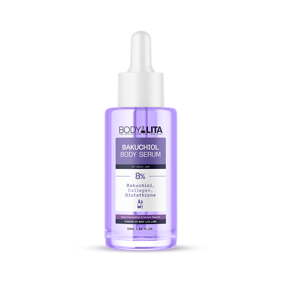 BodyLita Bakuchiol 8% Active Serum Body Serum, Retinol-Alternative Anti-Aging Treatment, 50ml
