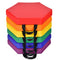 6 Pieces Multifunctional Hexagon Toddler Floor Cushions Classroom Seating with Handles