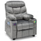 Kids Recliner Chair with Cup Holder and Footrest for Children