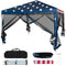10 FT x 10 FT Pop-Up Canopy Tent Easy Setup Instant Folding Shelter with Mesh Netting-Beige