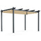 10 x 13 Feet Outdoor Aluminum Retractable Pergola Canopy Shelter