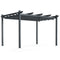 10 x 13 Feet Outdoor Aluminum Retractable Pergola Canopy Shelter
