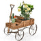 Wooden Wagon Plant Bed