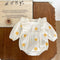 Sweet Daisies Embroidery Rompers Long Sleeve Onesie