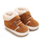 Solid-color Plush Warm Soft And Non-slip Rubber Shoes