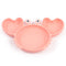 Silicone Split Cutlery Crab Plate For Infants