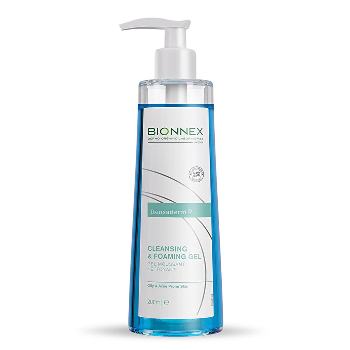 Bionnex Cleansing Gel - Deep Cleansing, Organic Skincare, Acne Treatment for Sensitive Skin - 6.76 fl oz