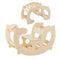 2-in-1 Rocking Horse Arch for Kids Montessori Climbing Toys with Arch Climber