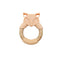 Baby Silicone Wood Ring Fox Baby Teether Molar Stick Toy