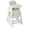 Convertible Baby High Chair with Double-layer Tray and Adjustable Backrest