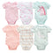 6-piece baby jumpsuit new short-sleeved baby clothes