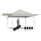 17 Feet x 10 Feet Foldable Pop Up Canopy with Adjustable Instant Sun Shelter