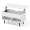 31.5 Inch Lift-Top Coffee Table with Hidden Storage and 2 Open Shelves