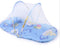 Portable Foldable Baby Kids Infant Bed Dot Zipper Mosquito Net Tent Sleeping Cushion