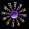 Zinc Alloy Electroplating Colorful Fingertip Top