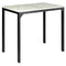 3 Piece Counter Height Dining Set Faux Marble Table