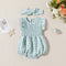 Summer Baby Girl Sweet Plaid Newborn Jumpsuit