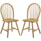 Set of 2 Vintage Windsor Wood Chair with Spindle Back for Dining Room