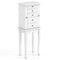 2 Colors Armoire Storage Standing Jewelry Cabinet with Mirror