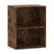2-Cube Bookcase Floor Standing Open Bookshelf with 5-Position Adjustable Shelf