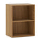 2-Cube Bookcase Floor Standing Open Bookshelf with 5-Position Adjustable Shelf