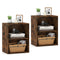 2-Cube Bookcase Set of 2 Floor Standing Open Bookshelf w/ 5-Position Adjustable Shelf