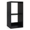 2 Cube Bookshelf with Back Guardrail for Living Room Bedroom