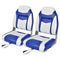 2 Pieces High Back Folding Boat Seat Set with Sponge Cushion