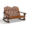 2 Person Adirondack Rocking Chair with Slatted seat