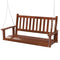 2-Person Wooden Outdoor Porch Swing with 500 lbs Weight Capacity