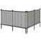 2 Piece 80 x 51 Inch Vinyl Picket Fence for Garden