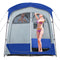 2 Rooms Oversize Privacy Shower Tent with Removable Rain Fly and Inside Pocket