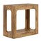 2-Tier End Table with Storage Shelf for Living Room-Oak