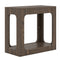 2-Tier End Table with Storage Shelf for Living Room-Oak