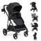 2 in 1 Baby Stroller with Bassinet Mode High Landscape with Reversible Seat and Canopy